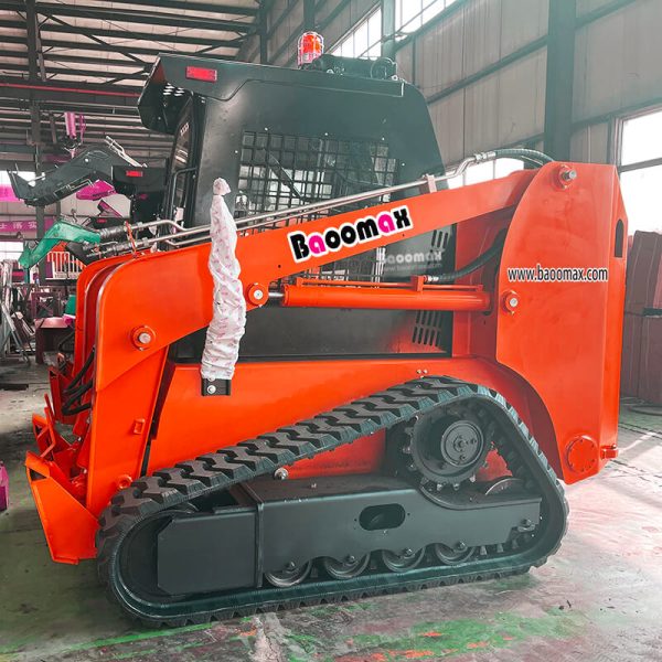 01 China Baoomax 1200kg 100Hp crawler skid steer loader with forest mulcher