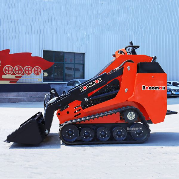 01 China manufacturer Cheap mini skid steer loader with track 25HP perkins diesel engine