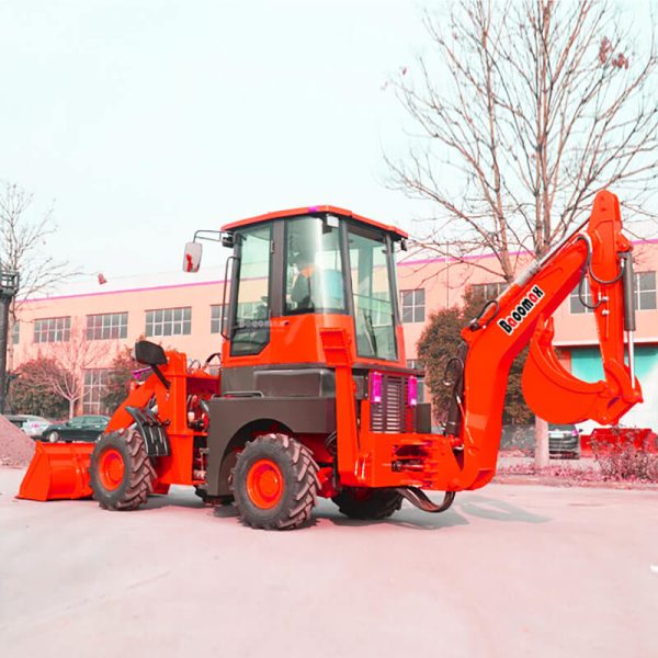 02 China cheap new 6ton mini backhoe excavator loader 4x4 price