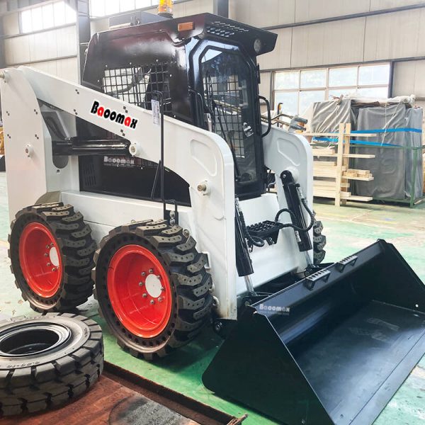 03 Baoomax factory supply 1200kg diesel skid steer loader like Bobcat S185
