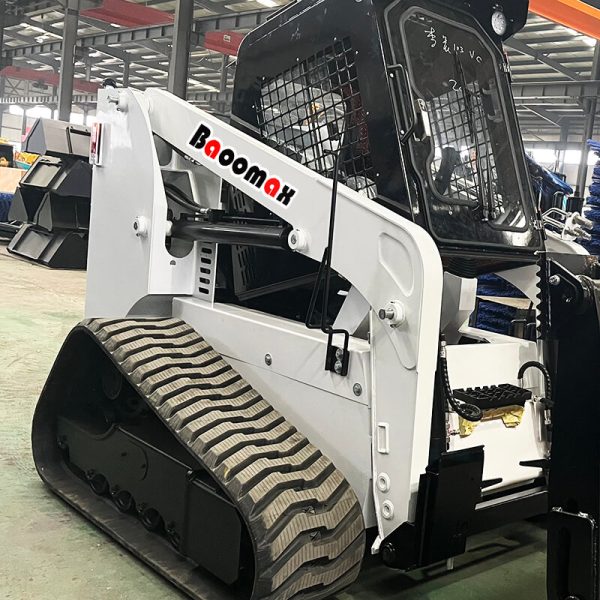 06 China Baoomax 1200kg 100Hp crawler skid steer loader with forest mulcher