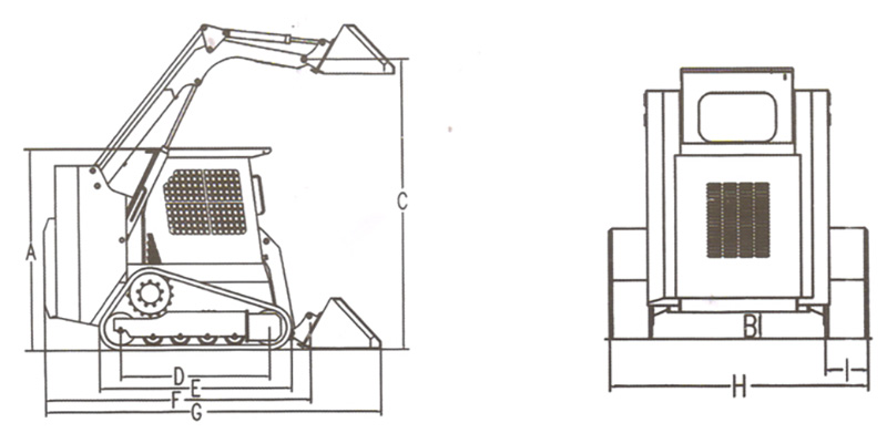 SSLT100 track skid steer loader specifications