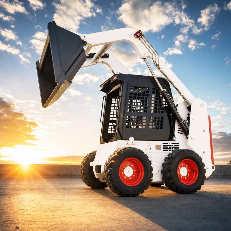 Powerful SSL750 skid steer loader machine for landscaping and road construction work